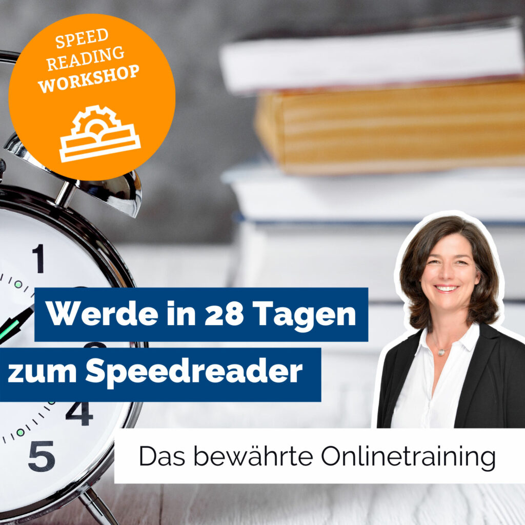 Speed Reading Onlinekurs. Schneller Lesen, mehr verstehen, leichter merken.