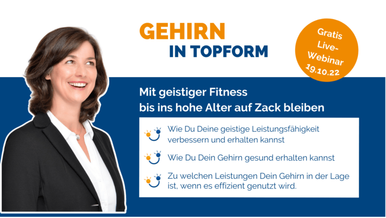 Einladung Gehirn in Topform Webinar